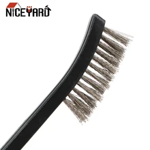 NICEYARD нейлон латунная проволочная щетка подходит для мини-Веник с мини-совком насадка в виде щетки шлифовальная машина стальная проволочная щетка 3 шт./компл. 17 см чистящие средства