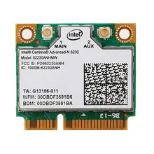 Беспроводная карта Wifi+ Bluetooth 3,0 Intel 6230 6230AN 62230ANHMW 300 Мбит/с 802,11 a/b/g/n Mini PCI-E 2,4 ГГц/5 ГГц