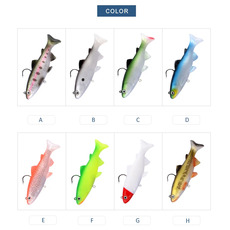 Мередит форель 12 см 15 см свинцовая головка ПВХ рыболовные приманки для плавания искусственные приманки Т-образный хвост силиконовые свинцовые мягкие приманки наживка воблеры