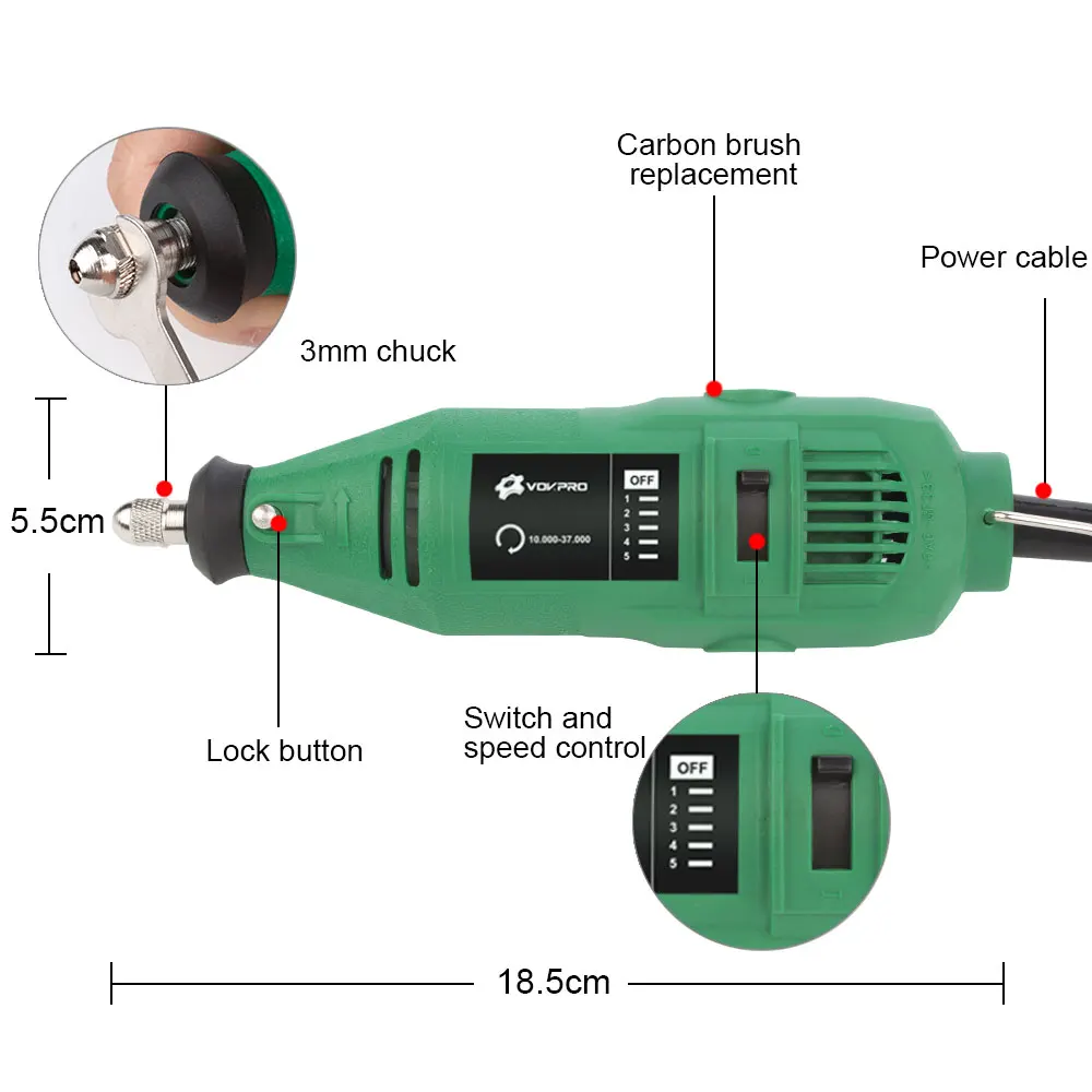 480 Вт/180 Вт 2 стиля, электрическая дрель, 6 позиций, переменная скорость, вращающийся инструмент, мини-шлифовальная машина для Dremel, шлифовальный металл, электрические сверла, инструменты