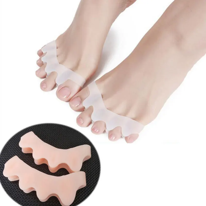 Silicone thumb toe joint appliance to reduce foot pain hallux valgus