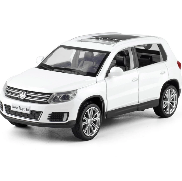 High Simulation 1:32 Tiguan SUV Alloy Pull Back Toy Car Model Musical Flashing Six Open The Doors Diecast Metal For Kids Toys High Simulation 1:32 Tiguan SUV Alloy Pull Back Toy Car Model Musical Flashing Six Open The Doors Diecast Metal For Kids Toys