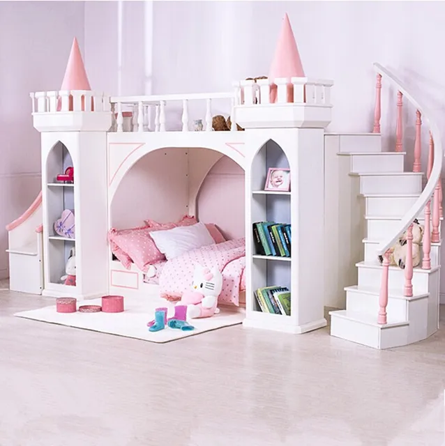 Online Shop Europese prinses kinderen slaapkamer meubels dubbele ... Online Shop Europese prinses kinderen slaapkamer meubels dubbele ...