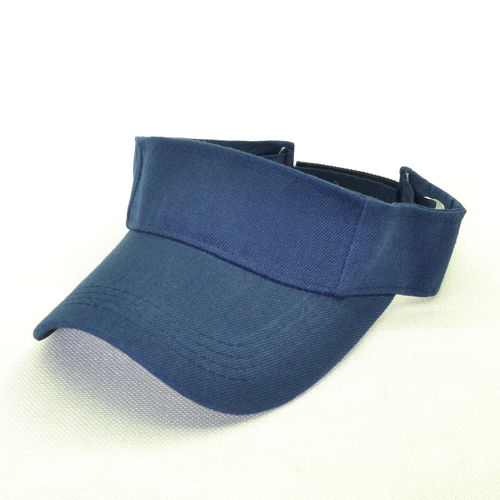 Men Women Summer Solid Visor Sun Plain Hat Casual Ajustable Empty top Unisex Sunscreen Cap