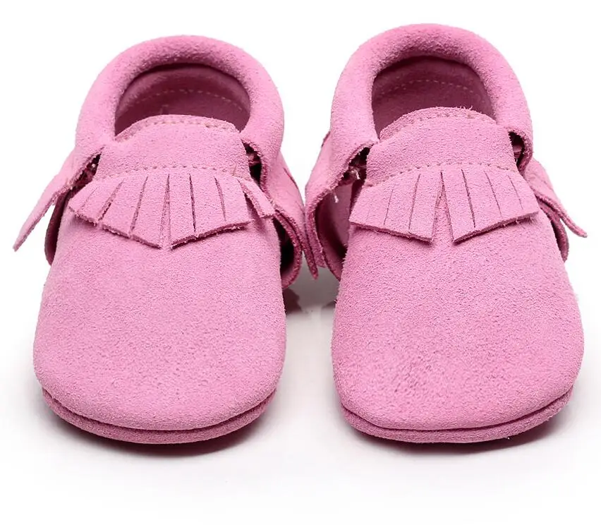 Fringe suede Genuine Leather Newborn Baby moccasins Infant Toddler Soft Soled shoes baby boot