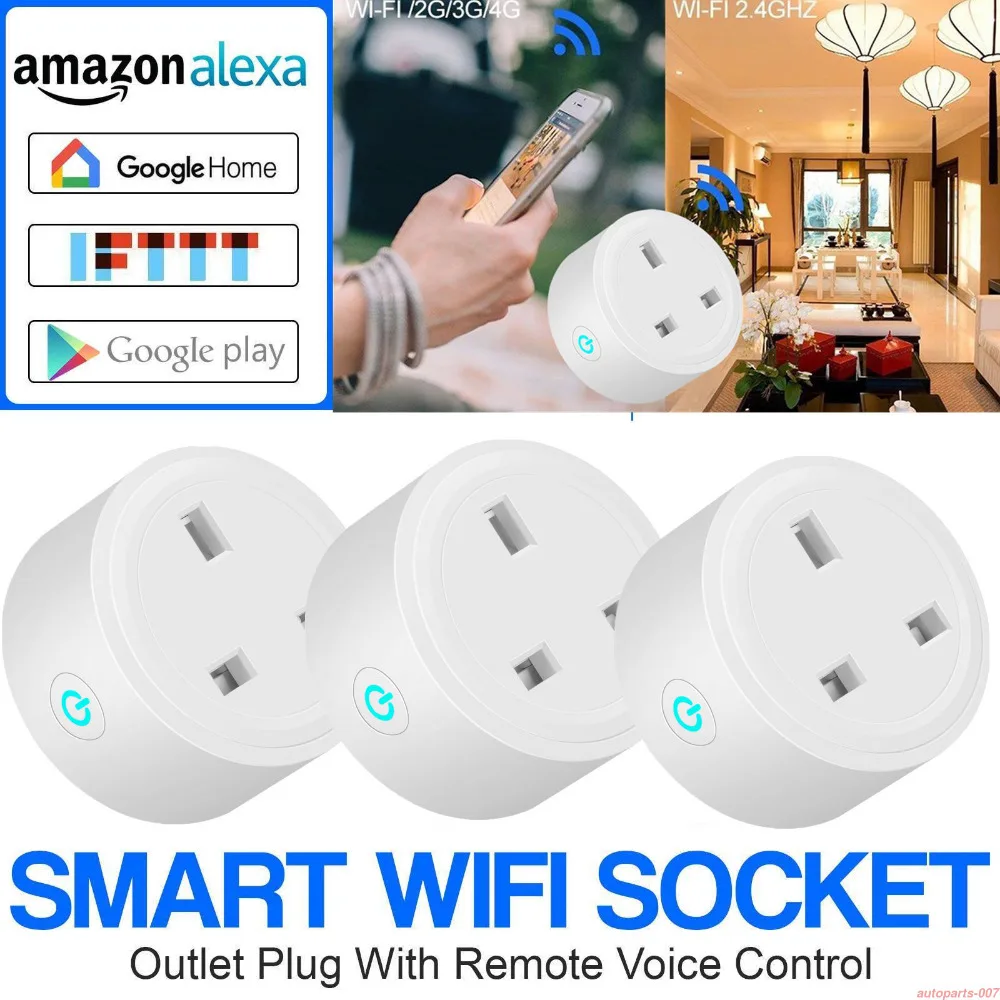 

Smart Plug Wifi Smart Socket Power Monitor EU US UK Plug Outlet Works With Google Home Mini Alexa IFTTT BSD23/BSD29/BSD15