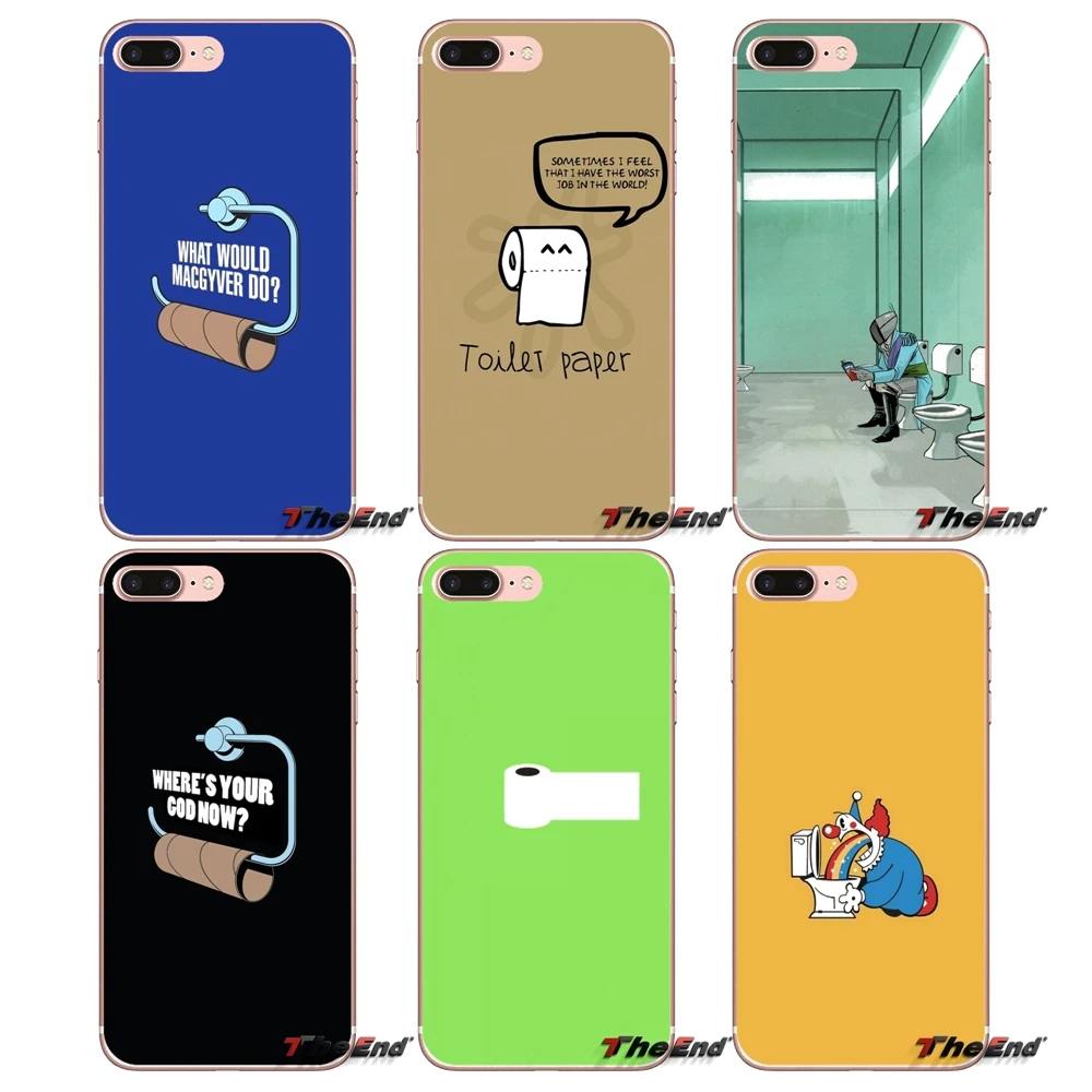 

Silicone Phone Skin Cover For Xiaomi Redmi 4 3 3S Pro Mi3 Mi4 Mi4i Mi4C Mi5 Mi5S Mi Max Note 2 3 4 funny toilet paper minimalism