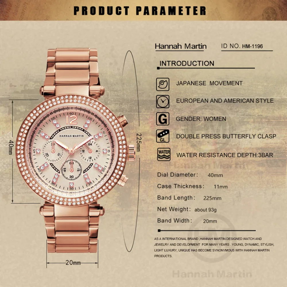 Качественные Saat новые часы женские Розовое золото женские часы алмазные три глаза цифровые женские стальные часы браслет часы Reloj Mujer# A