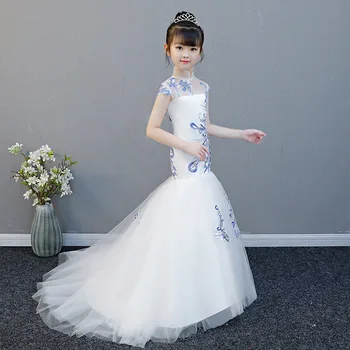 

robe de mariee petite fille 2019 summer flower girl dress white party princess floral 12 years old