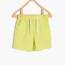 Koton kids зеленые шорты с ластовицей для маленьких мальчиков