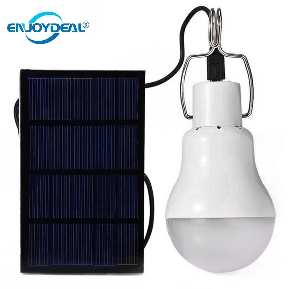 

Portable solar bulb lamp 15W 130lm Solar Energy Charge LED Light Bulb Energy Saving Emergency Lamp For Outdoor Camping Tent Fish