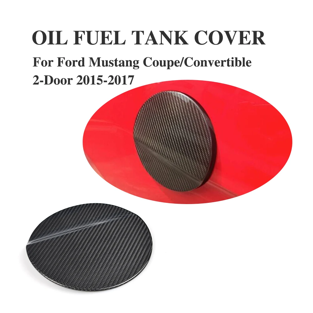 Carbon Fiber Car Oil Gas Fuel Tank Cap Protector Pad Cover Sticker for