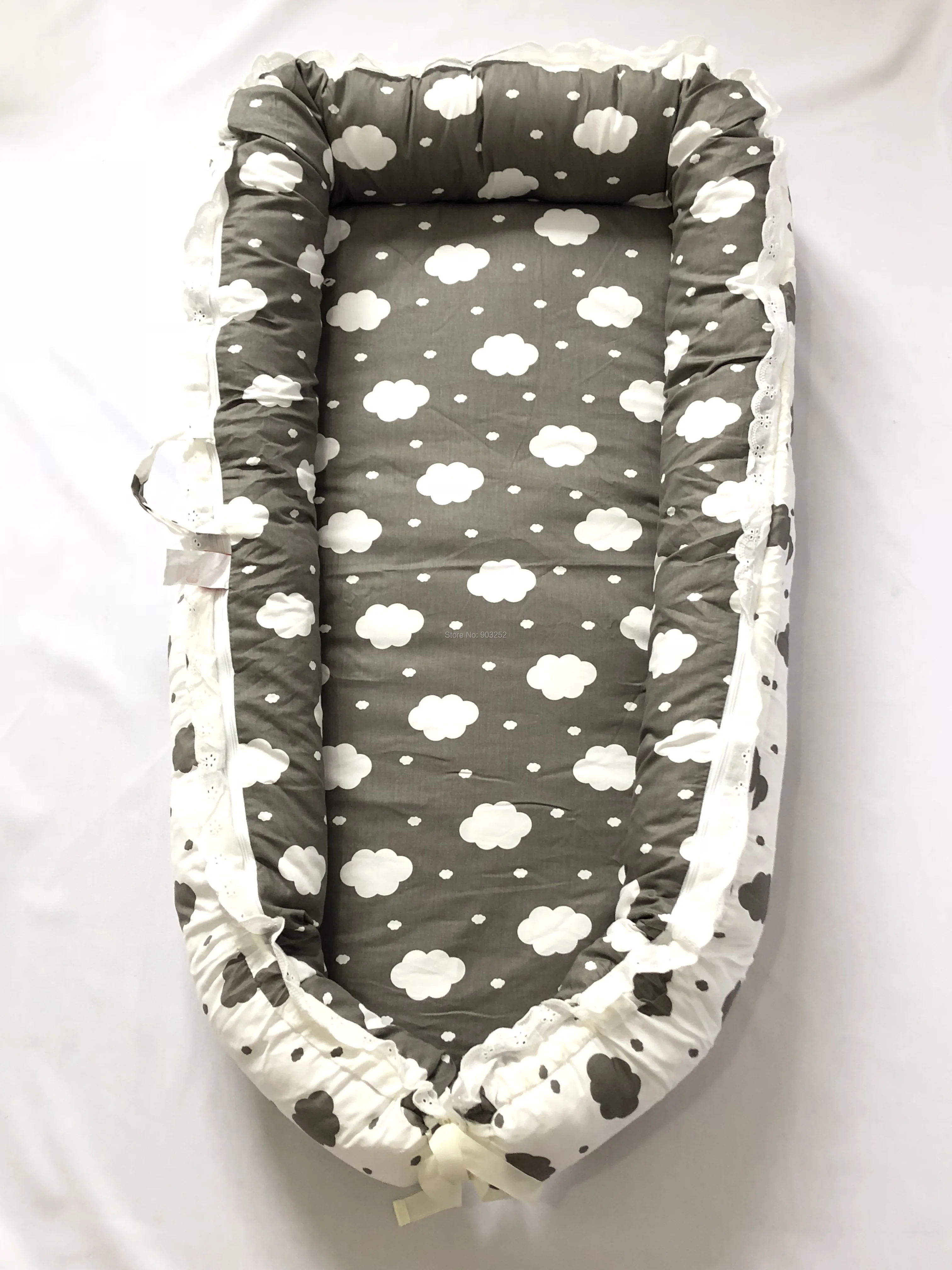 С подушкой кружева стиль принцессы-детский шезлонг/кровать Люлька-облако унисекс детское гнездо/