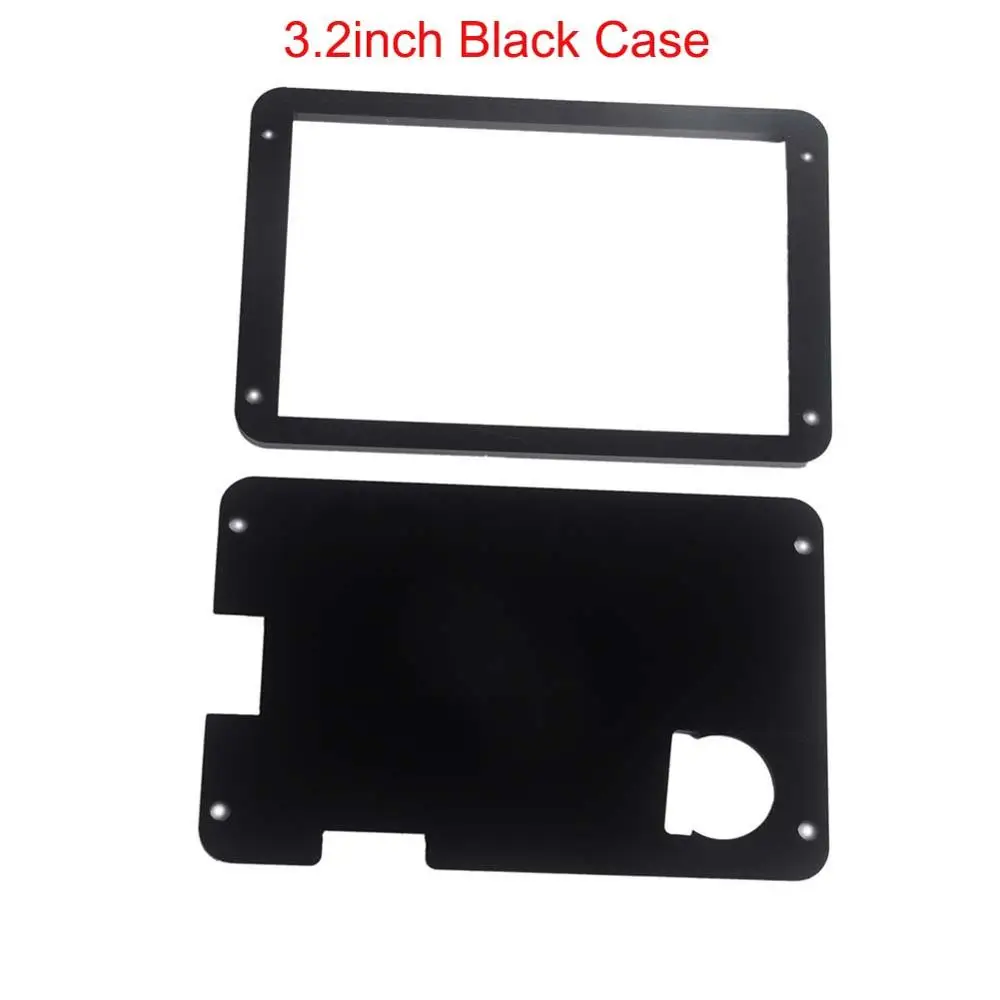 Черный акриловый Nextion чехол для Nextion Enhanced 3,2 2,8 2,4 дюймов HMI сенсорный дисплей ЖК-модуль экран FZ1717E-B - Цвет: 3.2 inch case