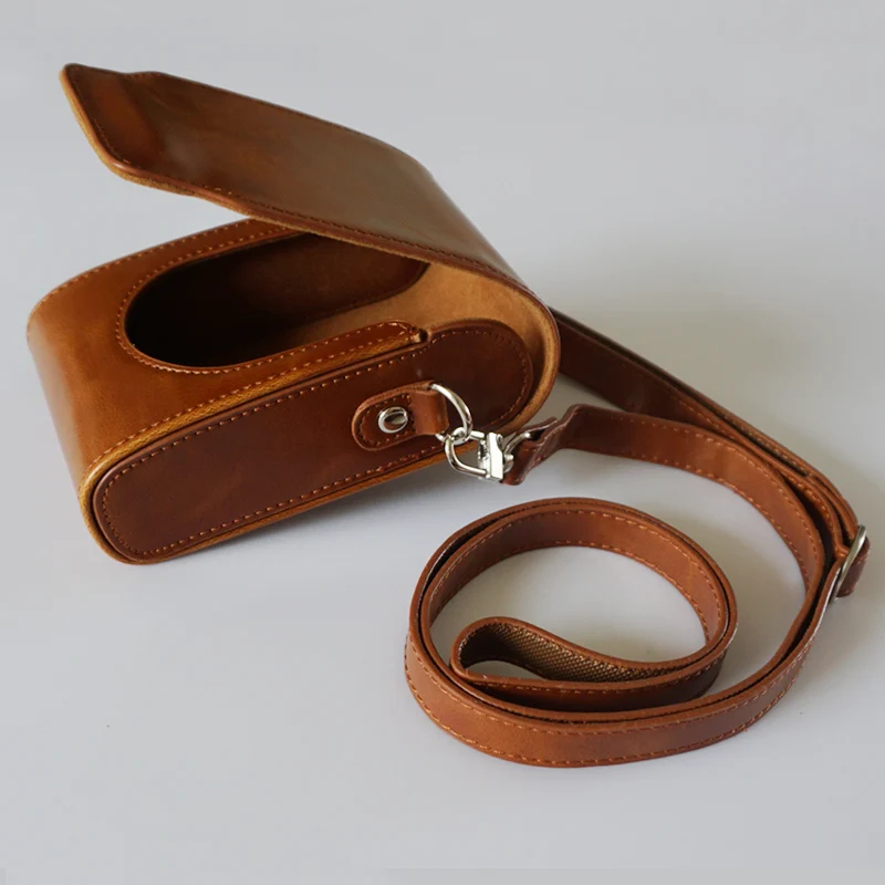 Cuoio Dell'Unità Di Elaborazione Di Cassa Della Macchina Fotografica Del Sacchetto Della Copertura Per Canon G9X Sx730 Sx720Hs Sx710 Sx700Hs G7X Marki