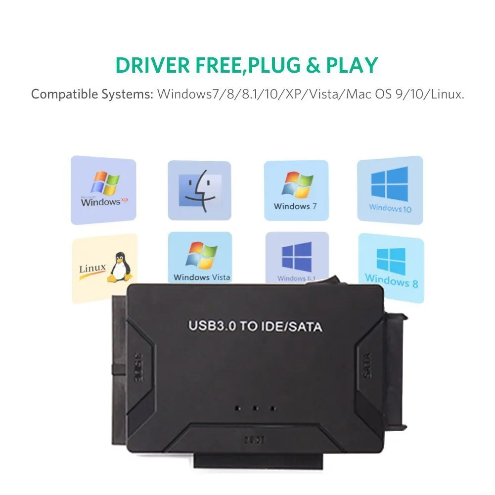 USB 3 0 для SATA IDE ATA адаптер данных в 1 портативных ПК 2 5 &quot3 5&quot HDD жесткий диск драйвер