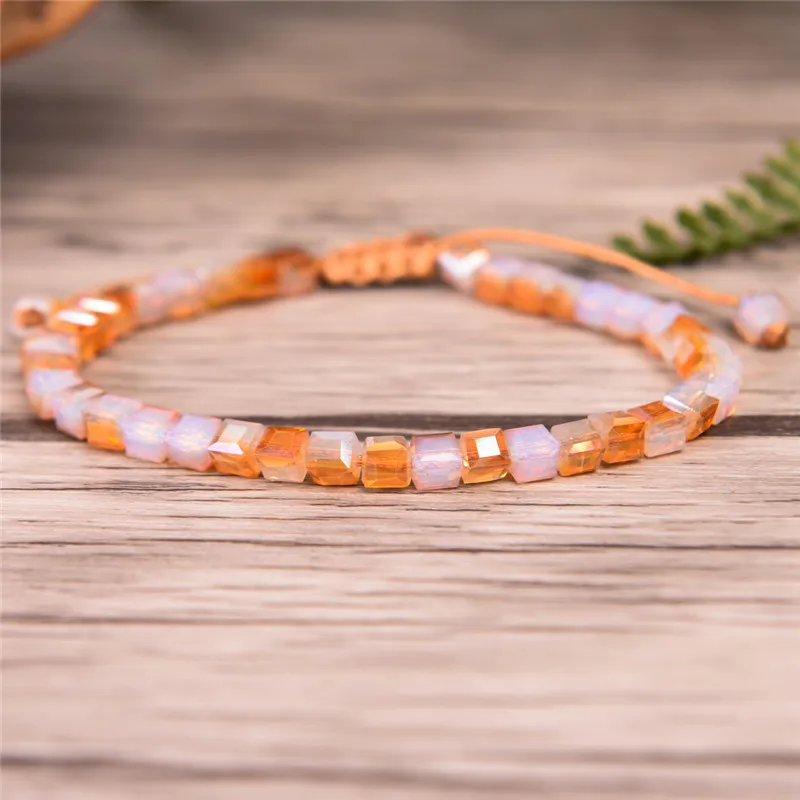 Crystal Bead Friendship Bracelet Coloful Cristal Adjustable Bracelet