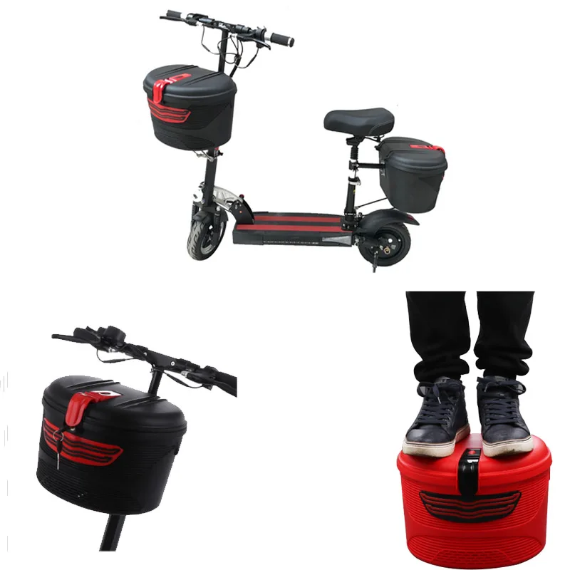 

Electric Scooter Head Handle Lock Basket Front Tool Storage Carrier Hanging Safer Basket for xiaomi m365 Scooter parts