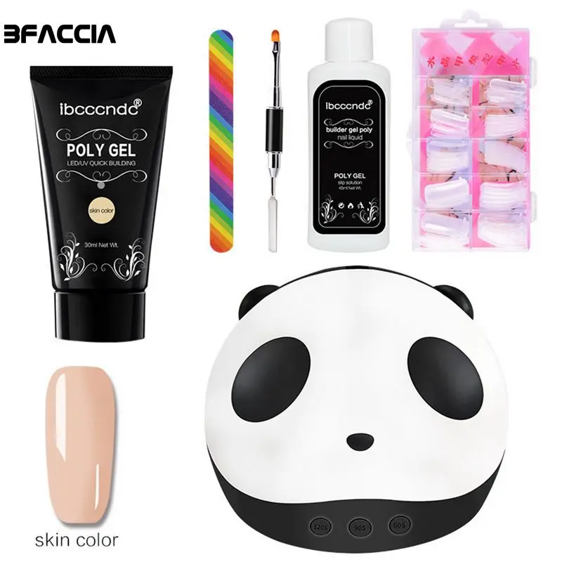 

Bfaccia Nail Extension Kit Poly Gel Kit With LED Lamp Builder UV Gel Varnish Polish Nail Extension Gel Nail Gel Set