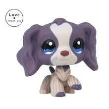 Rare SPANIEL style Childrens Collection of figure lovely dog pet pet toy Kids gift Yellow dog