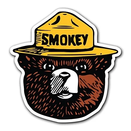 

For SMOKEY THE BEAR - Firefighting Wildlife Decal Sticker