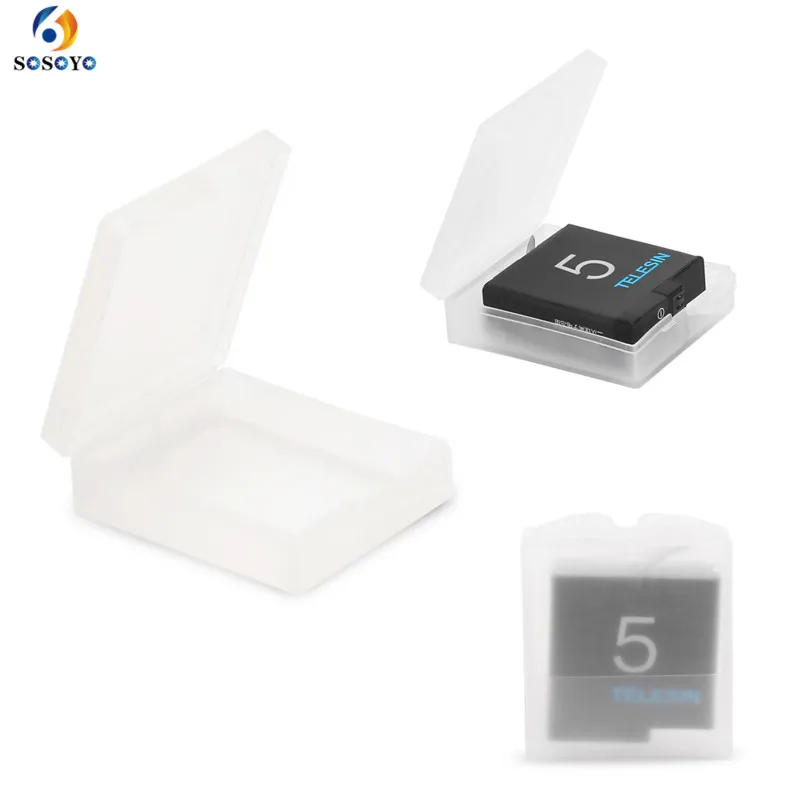  50 pcs Battery Protective Storage Box Transparent Cover Case For GoPro Hero 4 5 6 7 Sjcam Xiaomi Yi Camera accessories (2)
