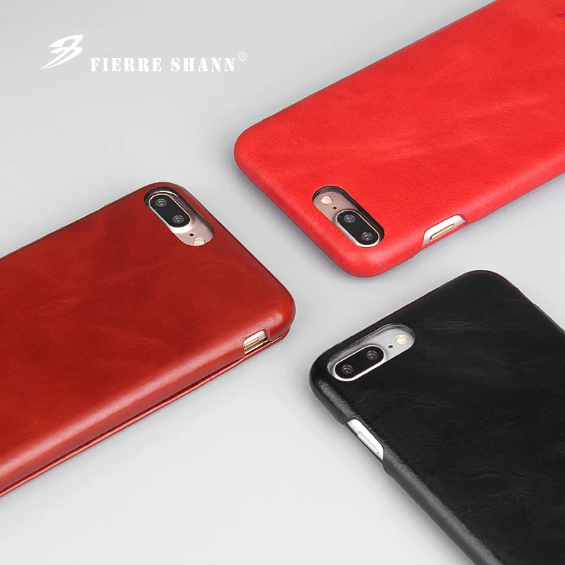 A2 Fierre Shann Super Luxury Genuine Leather Case For iPhone X XR XS Max 6 6S 7 7plus 8 8plus Flip Phone Cases Cover Capin Shell