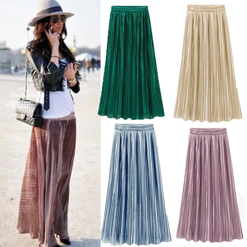 plain long skirts