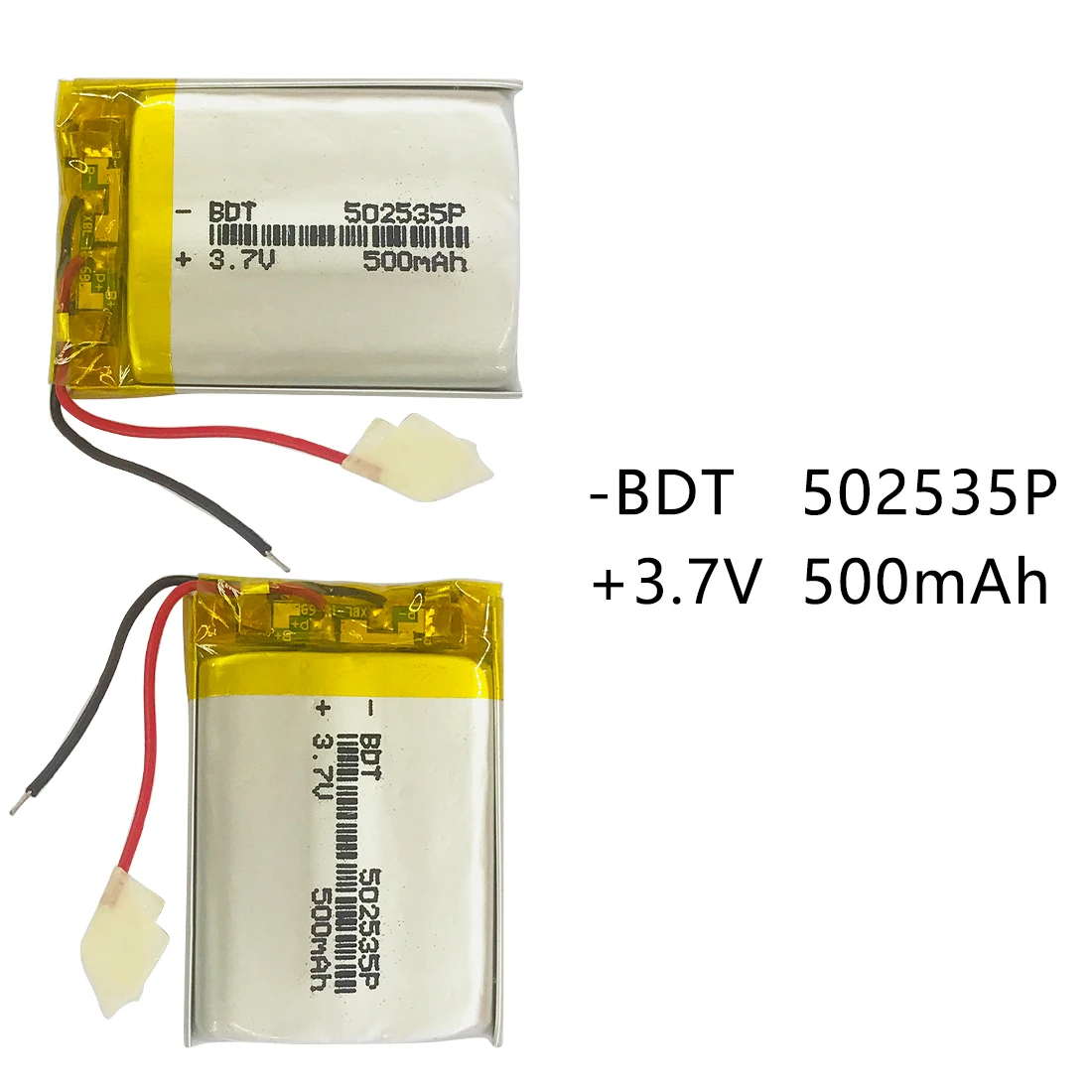 

3.7V 500mAh 502535 Lithium Polymer Li-Po li ion Rechargeable Battery Li po cells For searchlight Tachograph Bluetooth Speaker