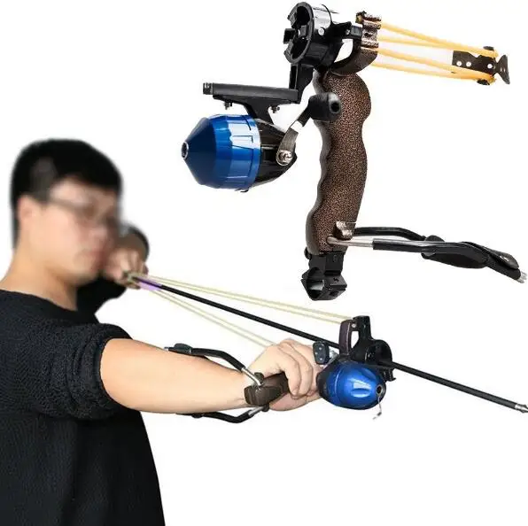 

High Quality High Velocity Elastic Hunting Fishing Slingshot Shooting Catapult Bow Arrow Rest Bow Sling Shot Crossbow Bolt