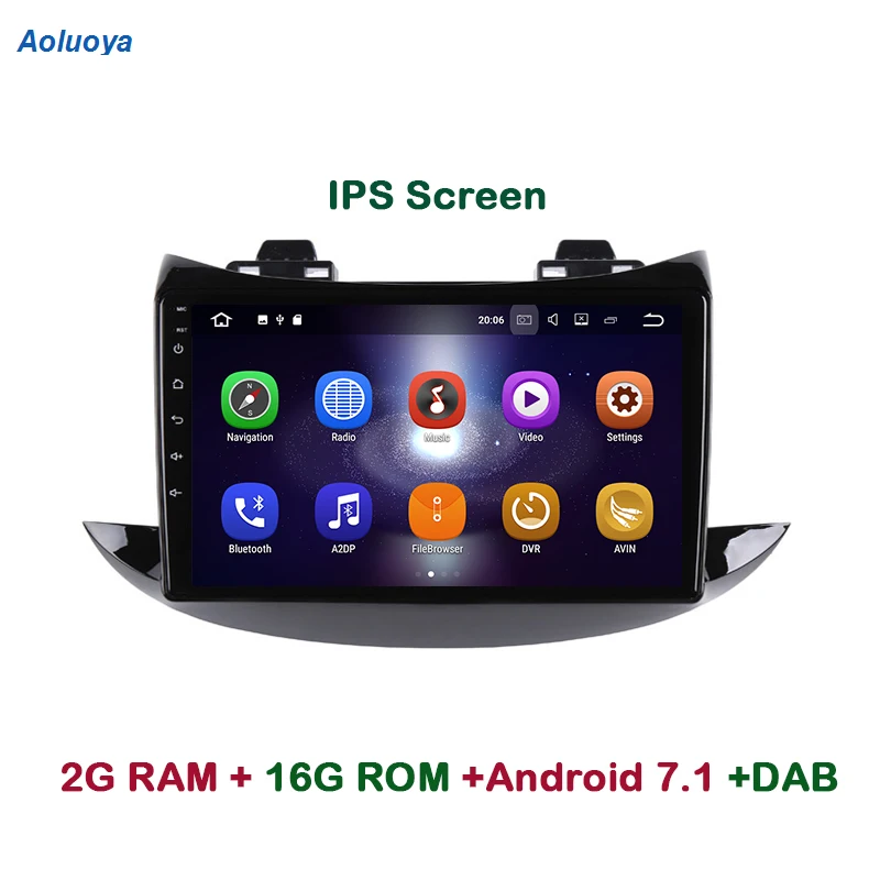 

Aoluoya 9" IPS 2GB RAM Quad Core Android 7.1 CAR Radio GPS Navigation For Chevrolet Trax 2017 car dvd player head unit bluetooth