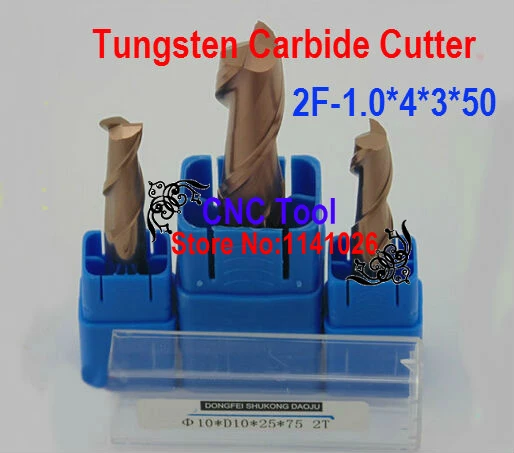 

5PCS 2 Flute 2F-1.0*4*3*50,HRC60,carbide end mills,Carbide Square Flatted End Mill , the lathe tool,boring bar,cnc,machine