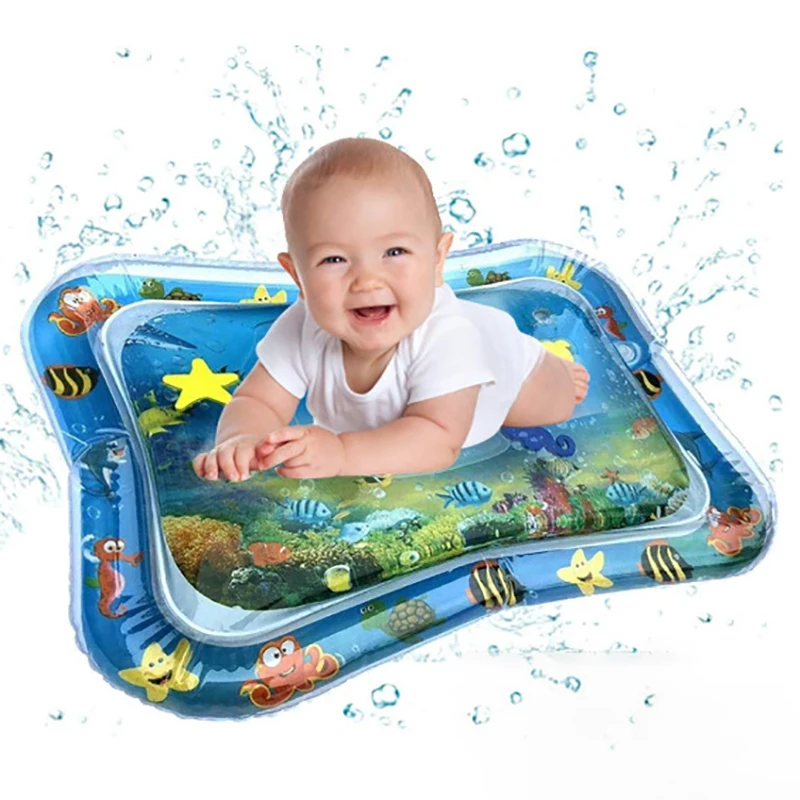 2019 Creative Dual Fill Toy Baby Inflatable Patted Pad Baby Inflatable Water Tummy Cushion Prostrate Water Cushion Pad Play Mat