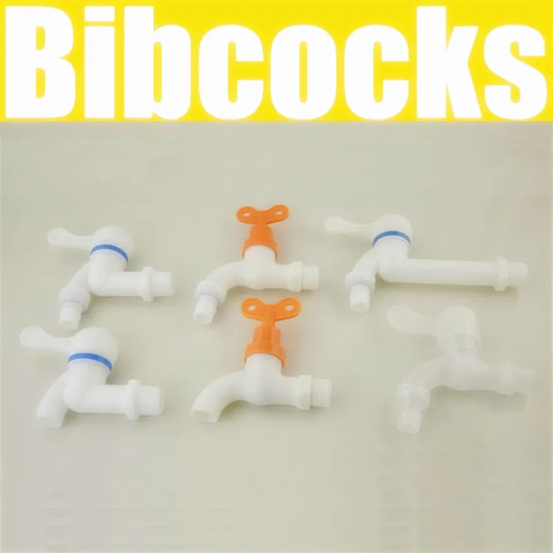 

2pcs/lot 1/2" 3/4"PPR Fast On Faucet Bibcock Plastic Faucet Plastic Tap Kitchen Faucet Washing Machine Tap bathroom