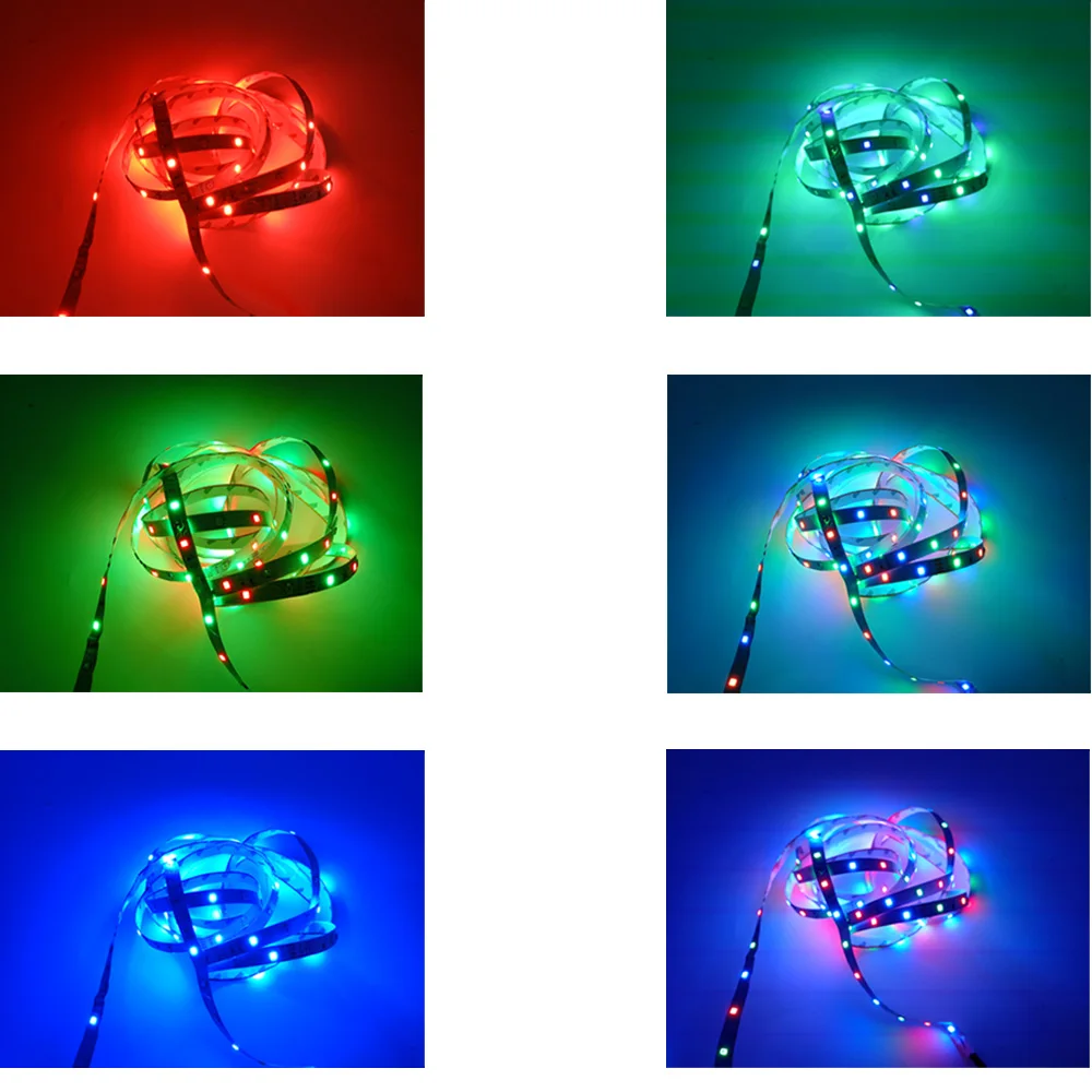 GOOLOOK RGB Светодиодные ленты свет SMD 2835 Водонепроницаемый гибкий светодиодный ленты 3528 лента DC12V + 2,4G РФ Пульт дистанционного управления