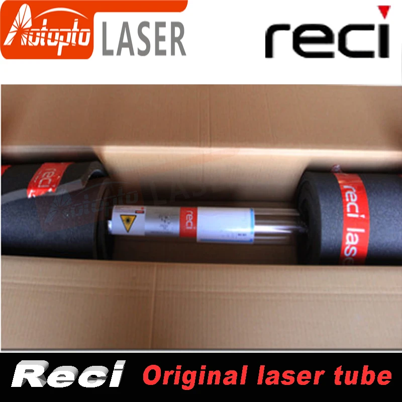 Reci CO2 Laser Tube W4 100W-130W for CO2 Laser Marking Engraving Machine Wooden Box Packing