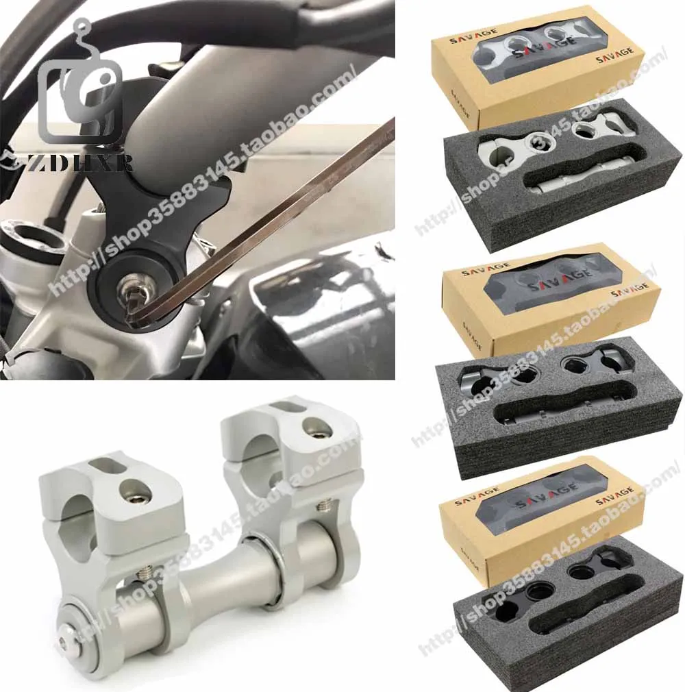 

For BMW R1200GS LC 2013-17 / R1200GS Adventure 2014-17 motorcyclists to move the riser grip with high adjustable front and back