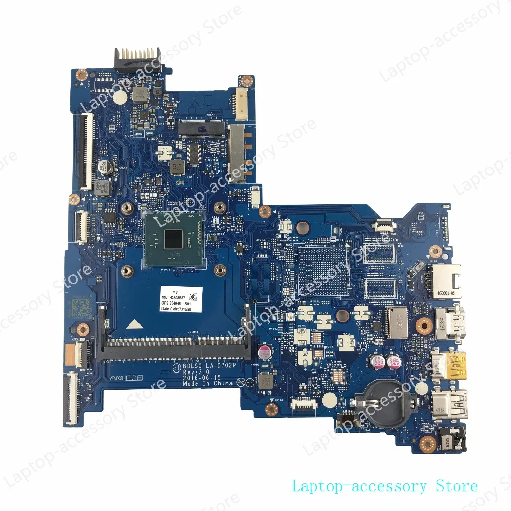 

New For HP 15-AY 15-AC Laptop motherboard mainboard 854948-501 854948-601 / Free Shipping + 100% tested
