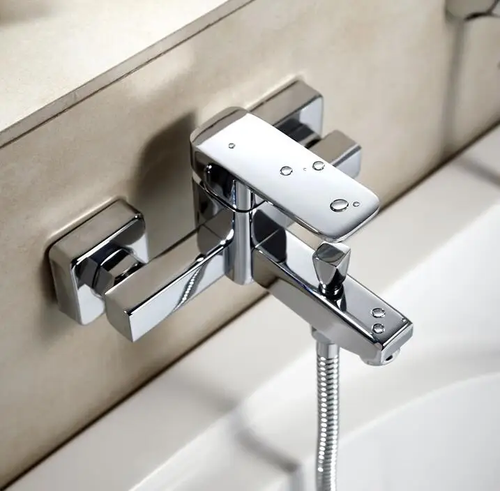 Wall Mounted Modern Bathroom Faucet Bathtub Faucet Tap Bath And