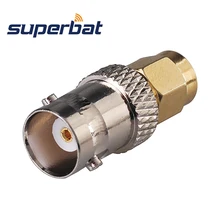 Superbat 5 шт. радиочастотный адаптер BNC-SMA байонетное гнездо для RP SMA штекер(женский штырь) радиочастотный адаптер
