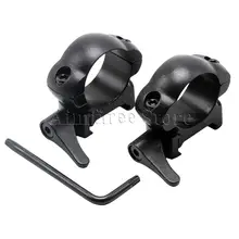 QD замок-рычаг 25,4 мм 1 дюймов крепление стальной низкопрофильный Вивер Пикатинни быстросъемное кольцо Охотничьи аксессуары