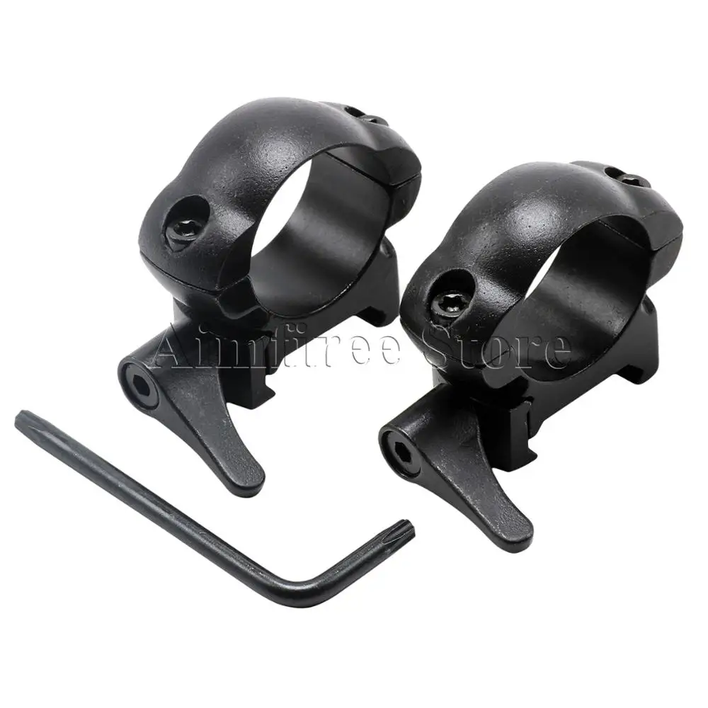 QD Lever Lock 25.4mm 1 Inch Scope Mount Steel Low Profile Weaver Picatinny Rail Quick Release