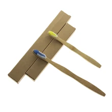 2 шт./компл. Подарочная Сертификация FDA Amazon продается хорошая Экологически чистая для взрослых и детей бамбуковая зубная щетка