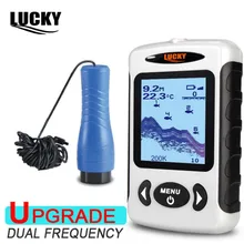 Кабель для ЖК-плеера 200 кГц/83 кГц, двойной звуковой сигнал, частота 100 м, детектор рыбы, оборудование для ледовой рыбалки, для тестирования рыбы в озере, море, речке