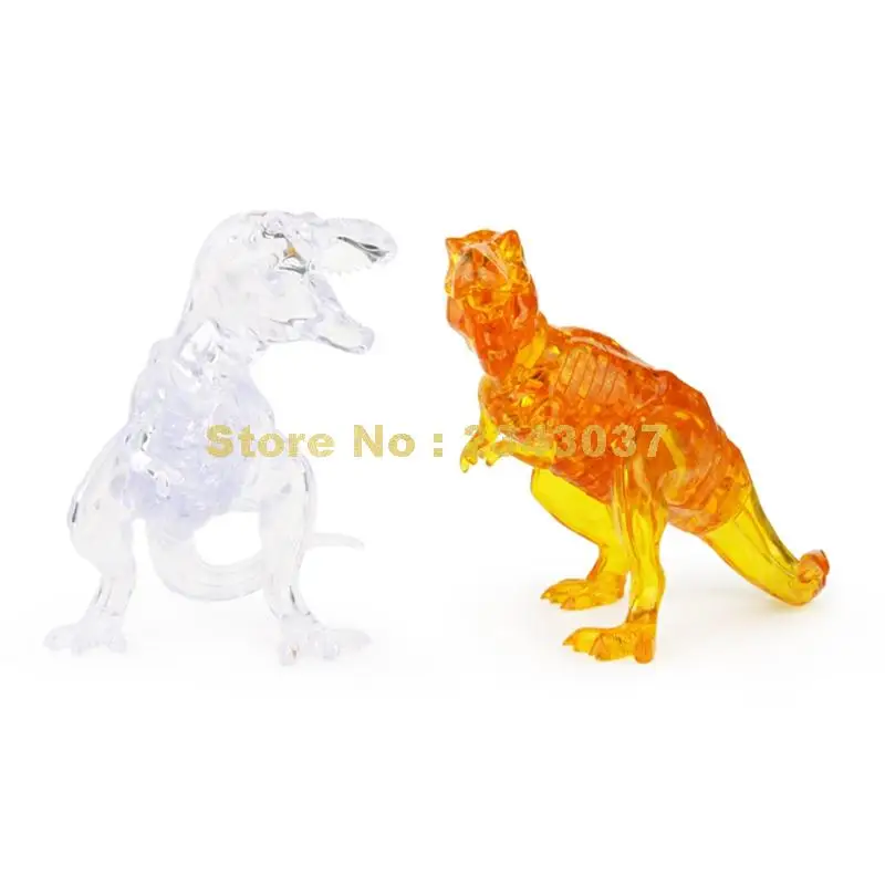 Diy Забавный динозавр 3d Хрустальные Пазлы дикие животные собранная модель детские игрушки для мальчиков Игрушки