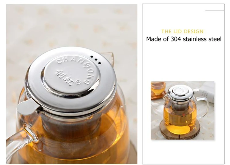 Новые Элегантные чашка чая Цветочный чай горшок термостойкого стекла чайный набор пивоварения устройство стекло Цветочный чай горшок