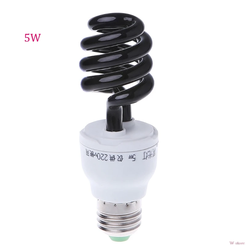 2018 E27 5/15/20W UV ультрафиолетовые люминесцентные черный светильник CFL Лампа 220V W