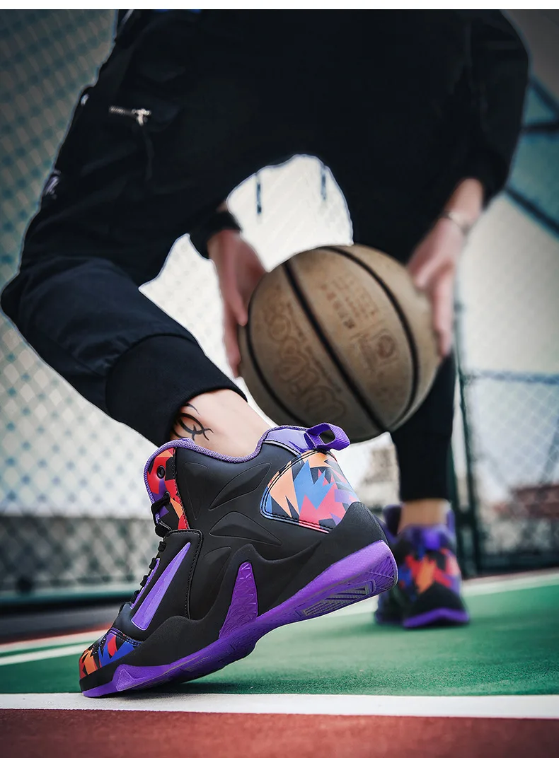 Баскетбольная обувь для мужчин и женщин дышащая износостойкая Спортивная корзина Homme мужские кроссовки для тренировок для спортзала атлетики обувь из выделанной кожи