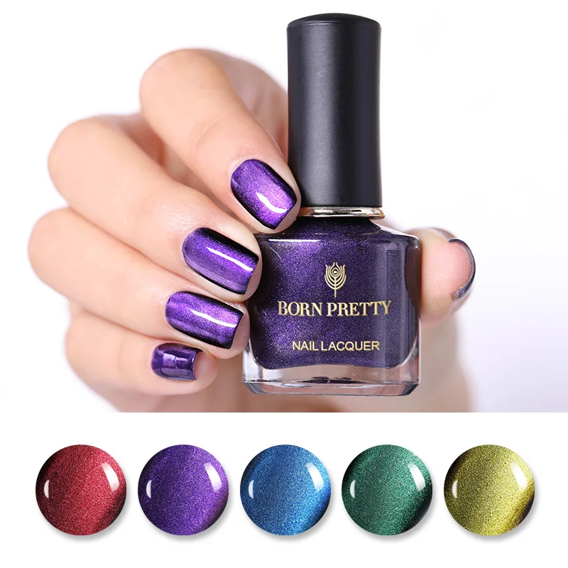 BORN PRETTY 6 мл 3D лак для ногтей с эффектом «кошачий глаз» блеск широкая линия магнитный лак для ногтей для маникюра салон дома DIY