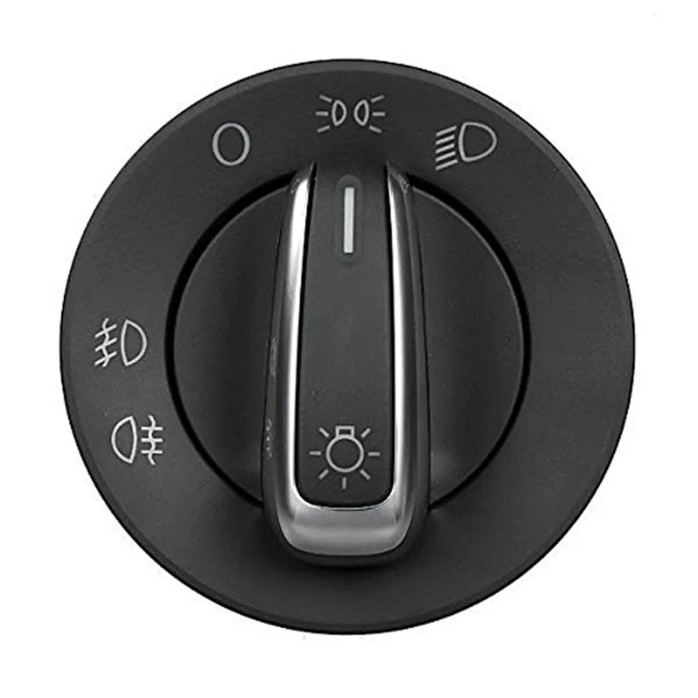 Buy 1 pcs Head light switch 3BD941531A Chrome Car Headlight Fog Driving Switch